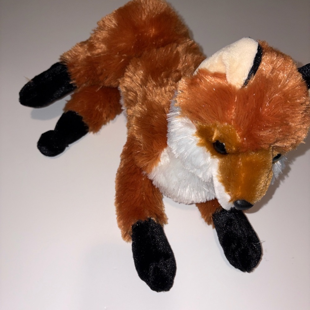 Aurora Brand Red Fox Plush Toy - Orange, White, and Black With Tags